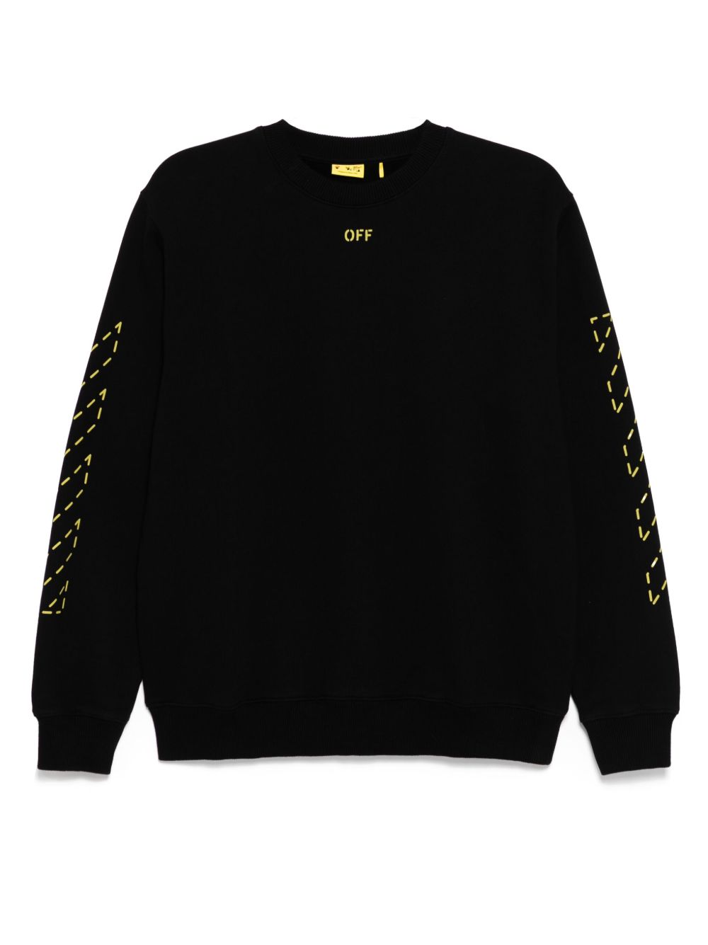 Off-White Kids Arrow 缝线圆领卫衣 - 黑色