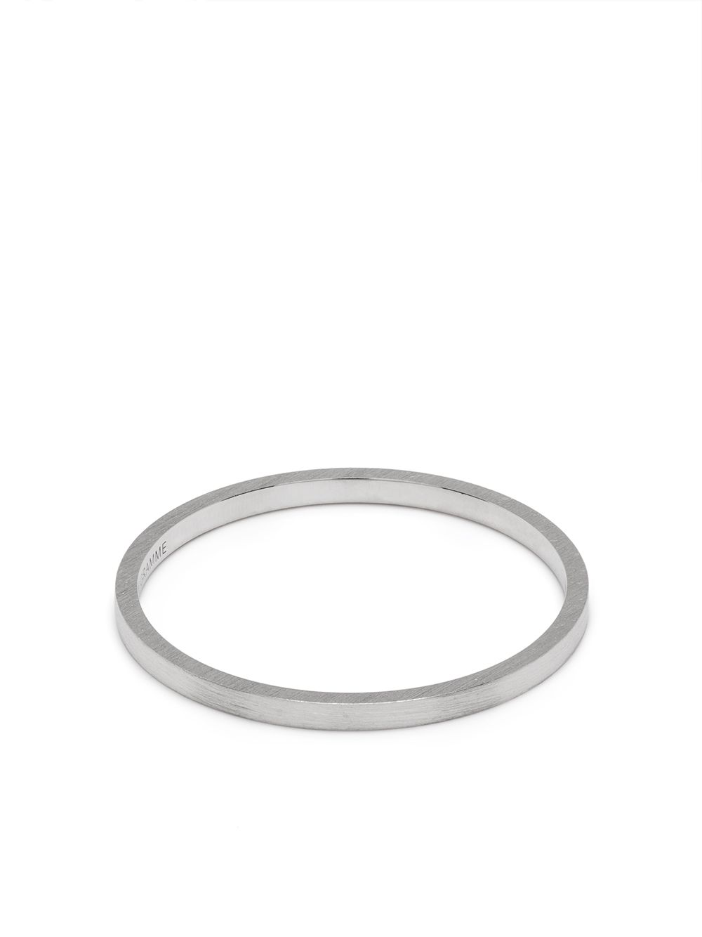 Le Gramme 18K白金戒指（1克） - 银色