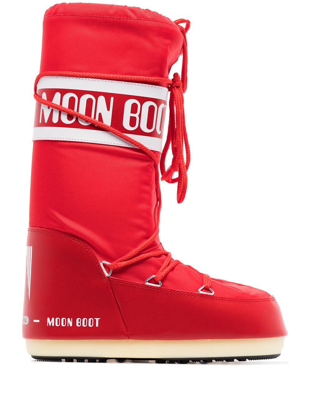 Moon Boot ICON尼龙高筒雪地靴 - 红色
