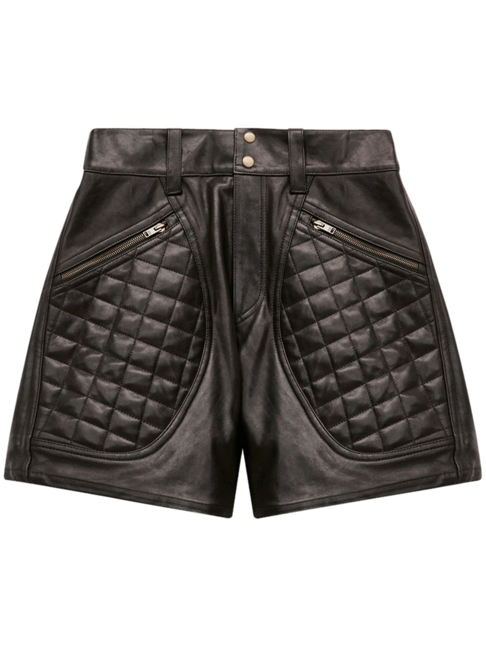 ISABEL MARANT Candice 皮质短裤 - 黑色