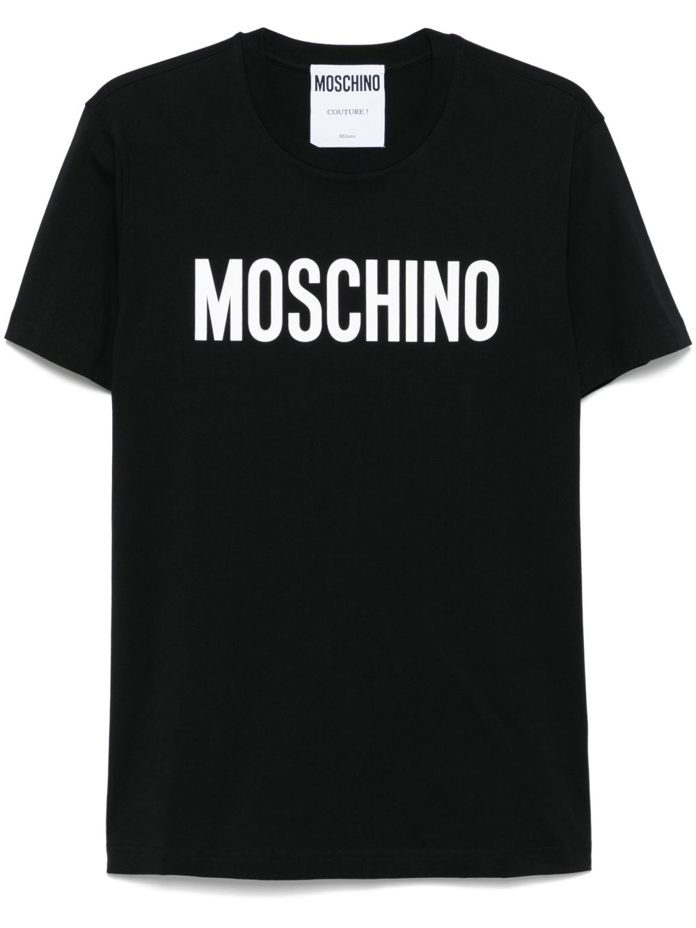 Moschino logo印花T恤 - 黑色
