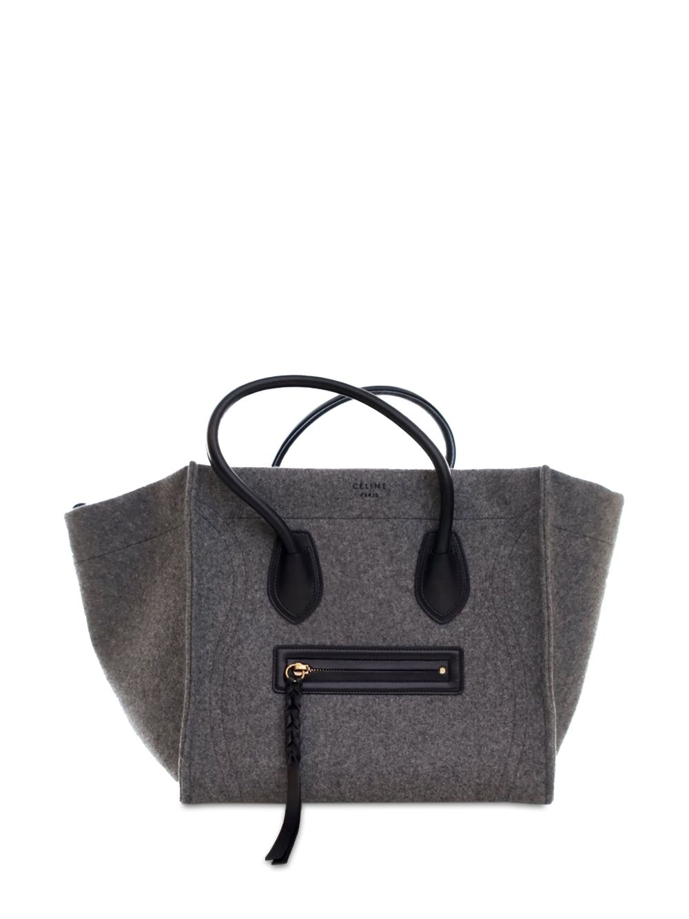 Céline Pre-Owned Phantom Luggage 中号毛毡托特包（2014年典藏款） - 灰色