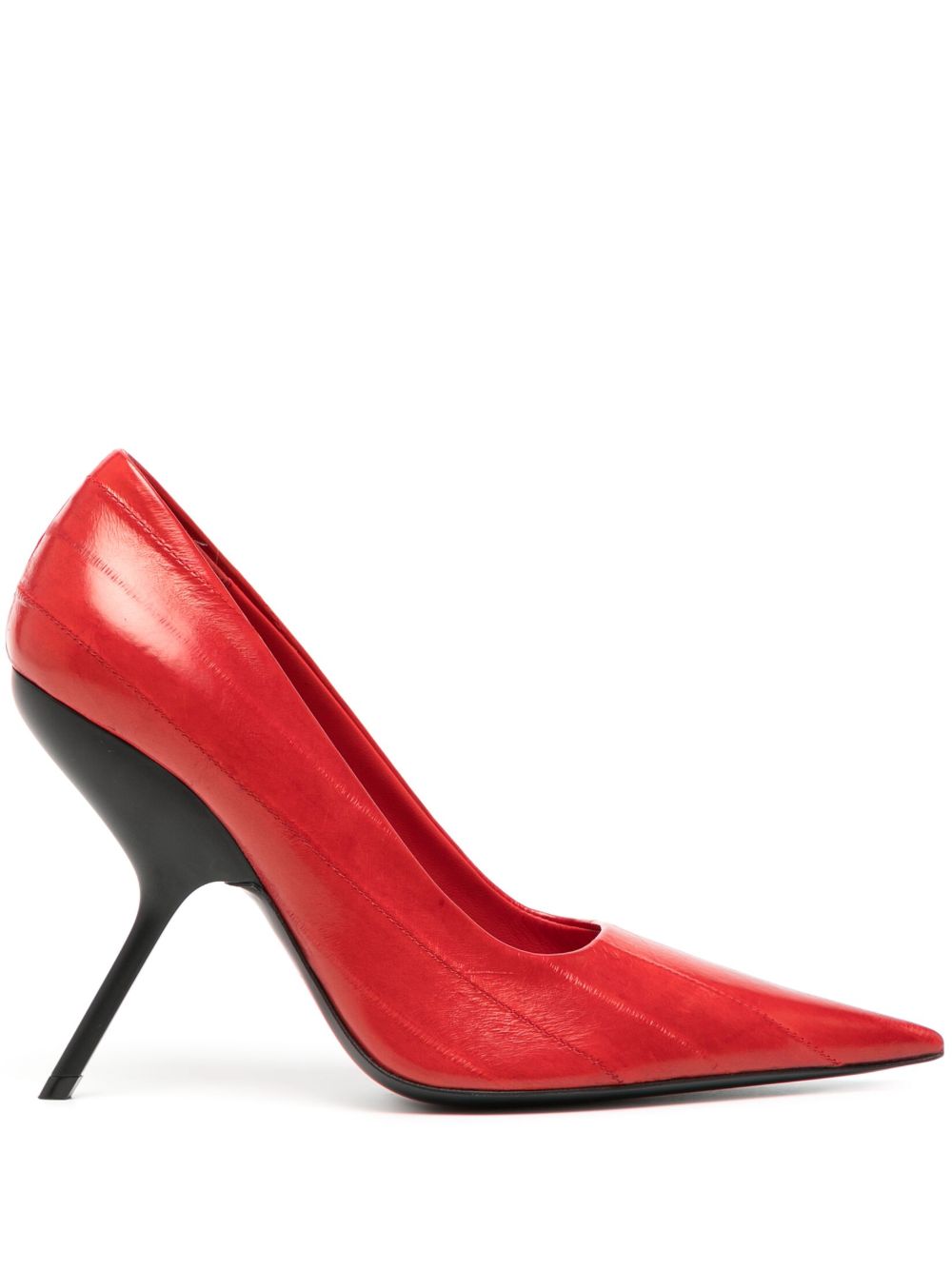 Ferragamo Eva 皮质高跟鞋 - 红色