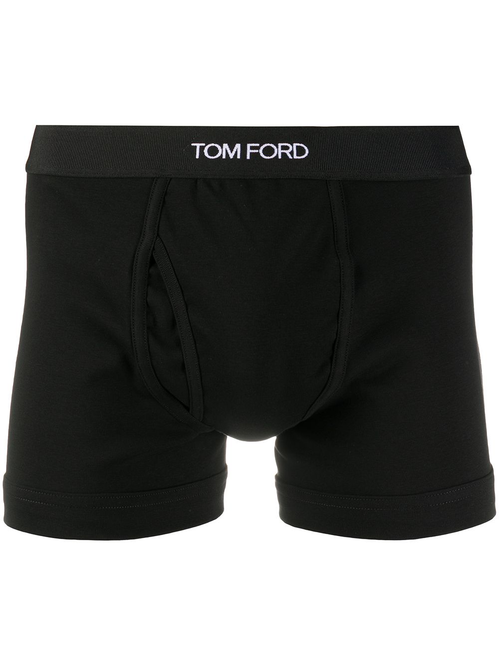 TOM FORD 汤姆福特 logo腰边四角裤 - 黑色