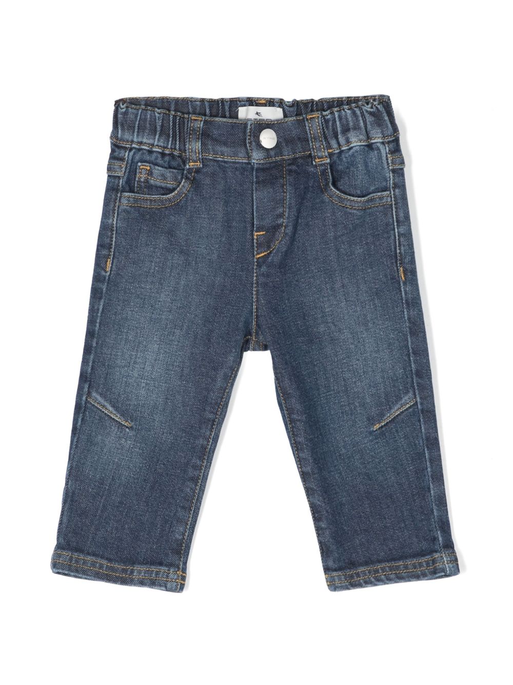 ETRO KIDS 中腰修身牛仔裤 - 蓝色