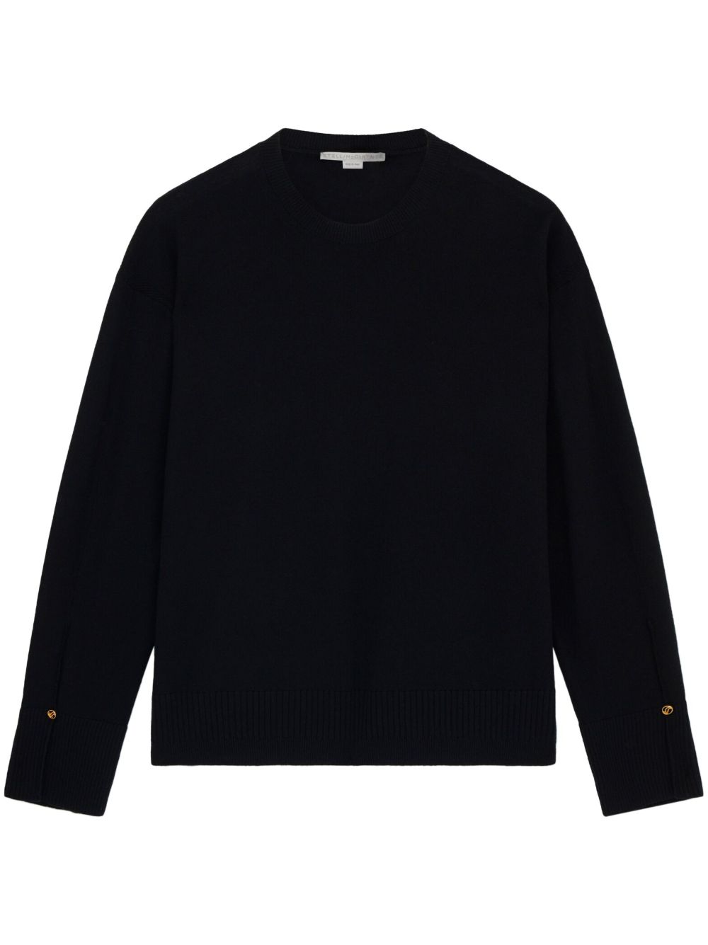 Stella McCartney Iconics 开衩袖口毛衣 - 黑色