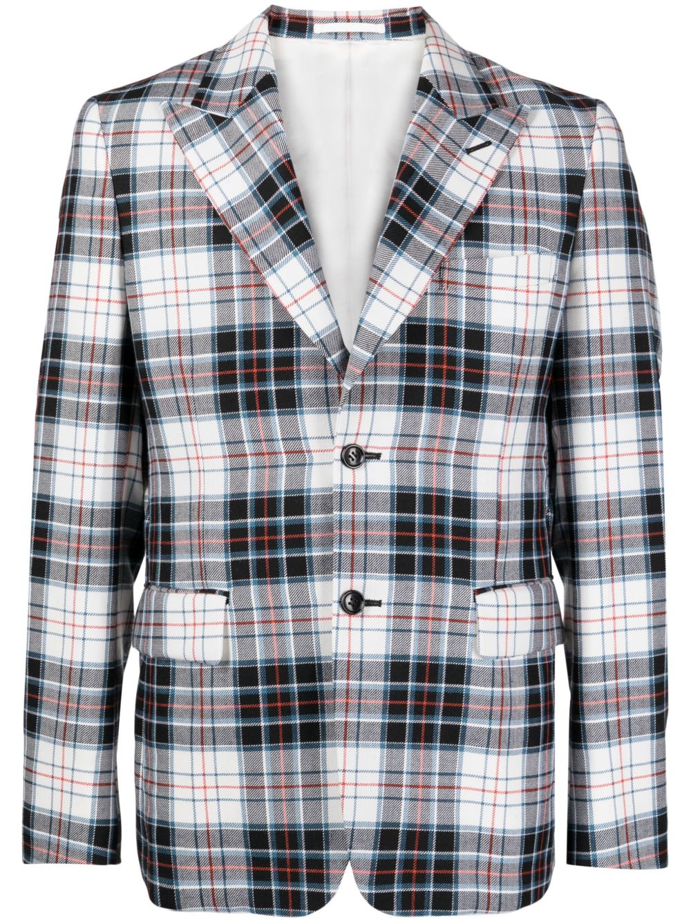 Comme des Garçons Homme Plus 填充拼接羊毛西装夹克 - 彩色