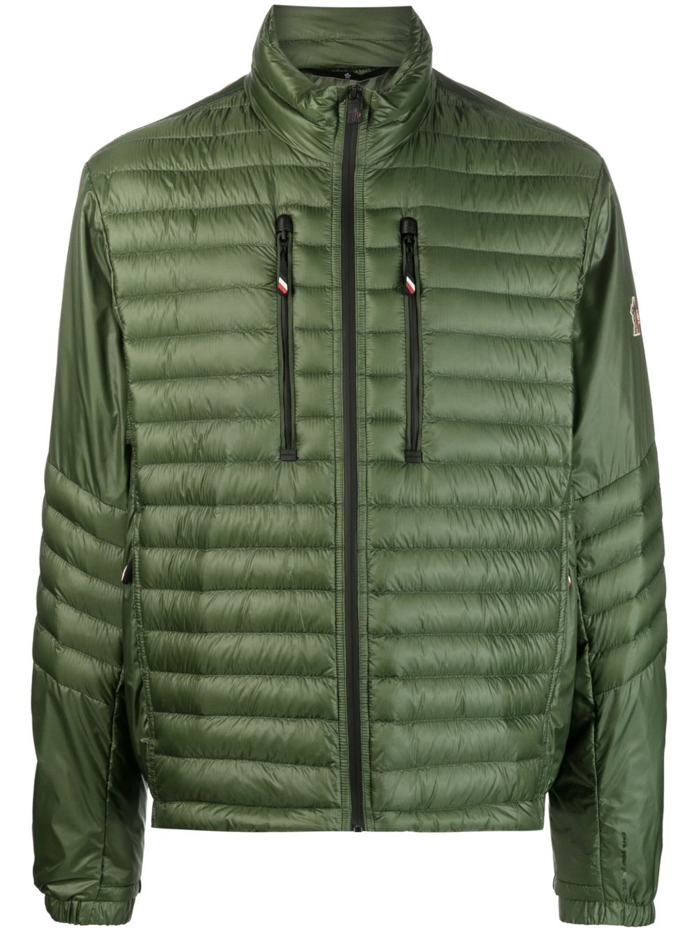 Moncler Grenoble 拉链绗缝夹克 - 绿色