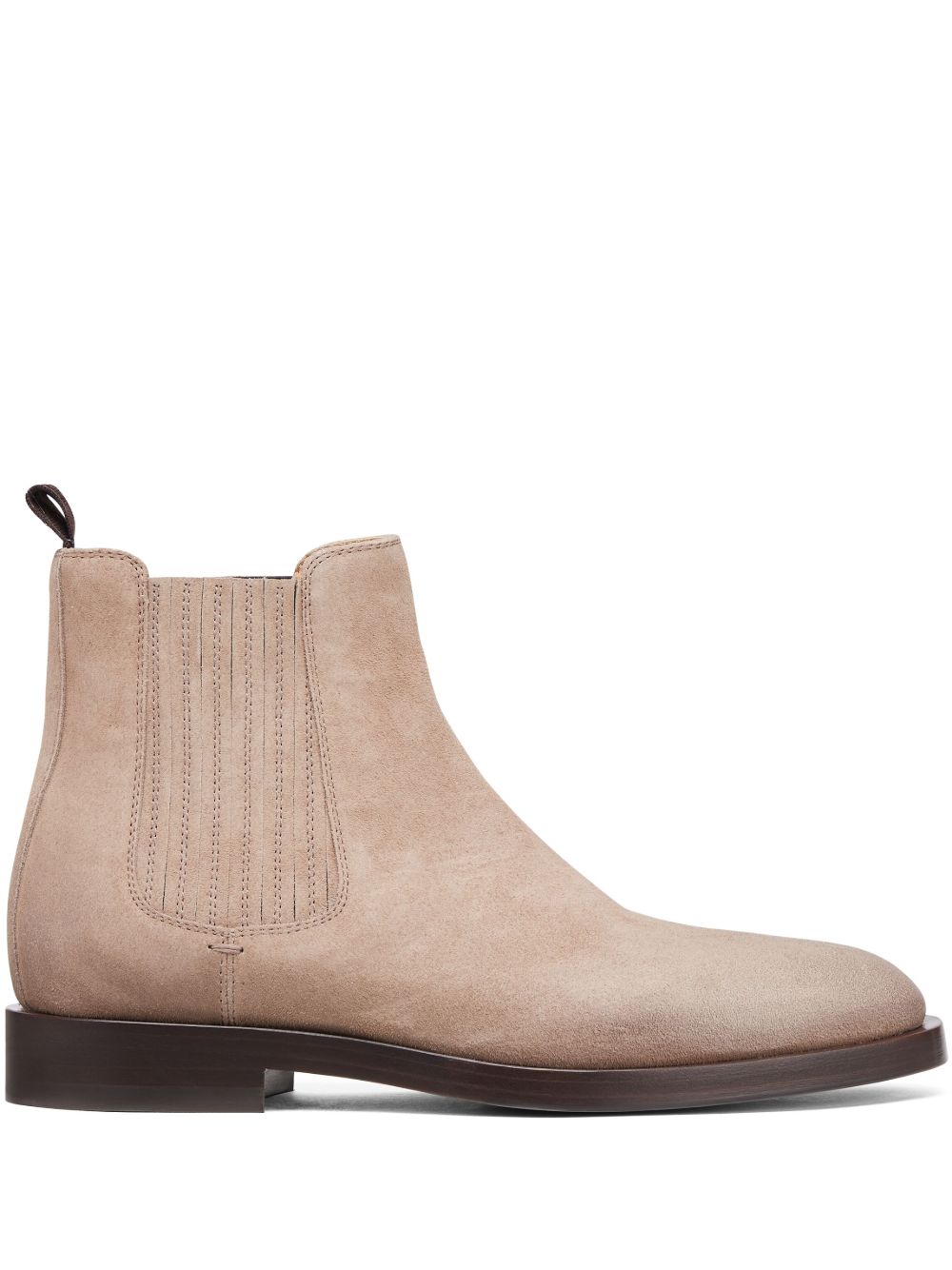 Brunello Cucinelli 绒面皮切尔西靴 - 中性色