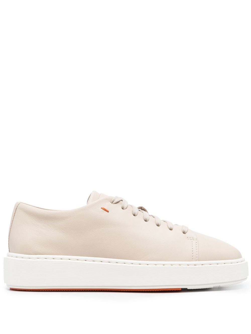 Santoni 皮质低帮运动鞋 - 中性色