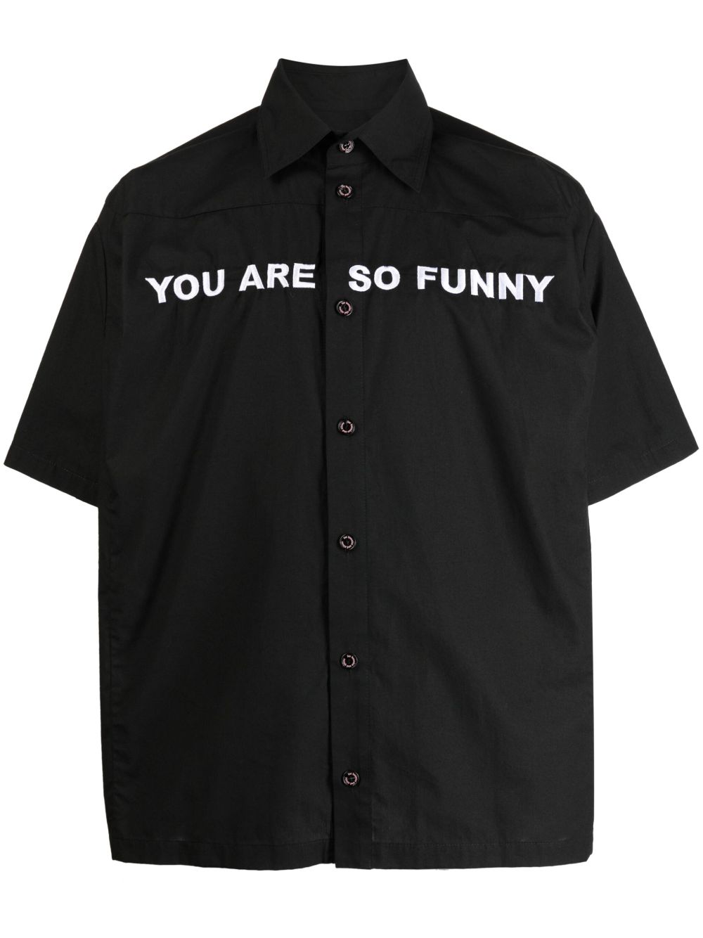 Natasha Zinko You Are So Funny 棉衬衫 - 黑色