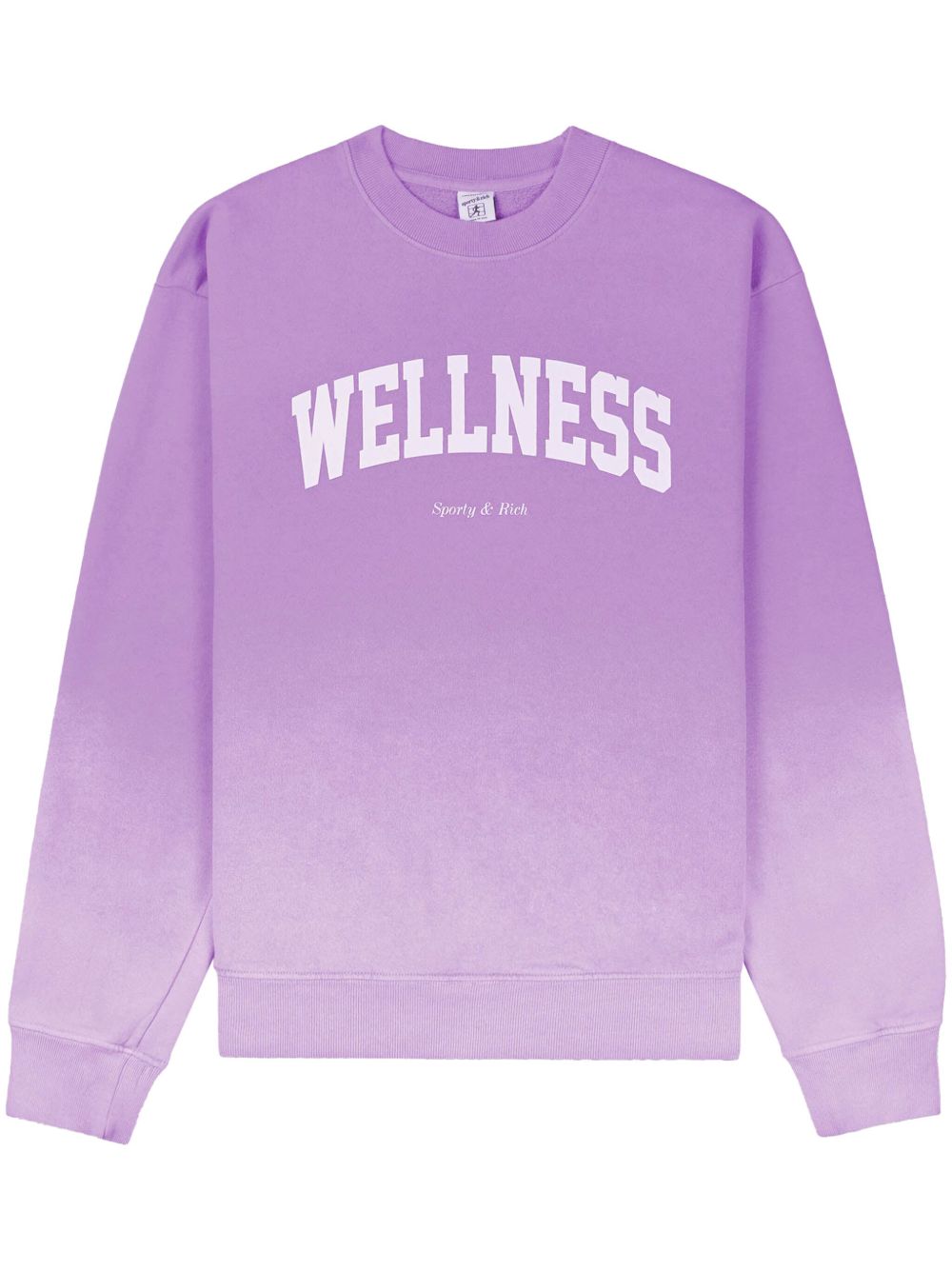 Sporty & Rich Wellness Ivy 圆领棉卫衣 - 紫色