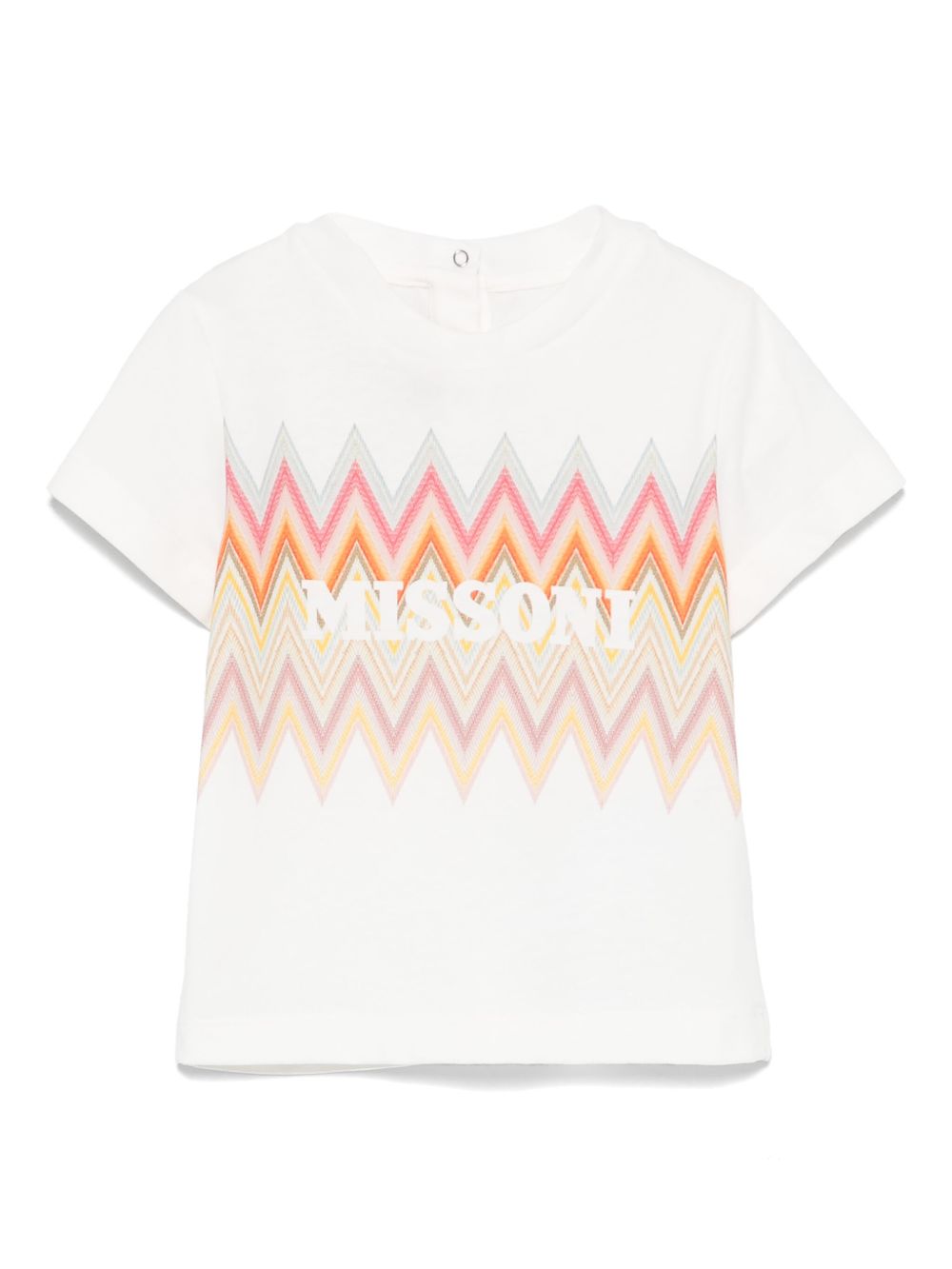 Missoni Kids 人字纹图案T恤 - 白色