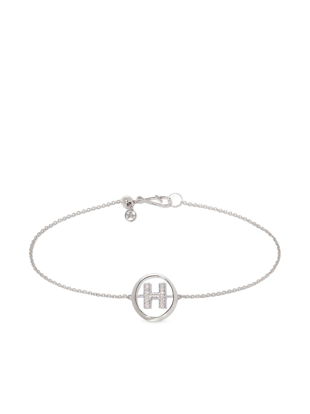 Annoushka Initial H 18K白金钻石手链 - 银色