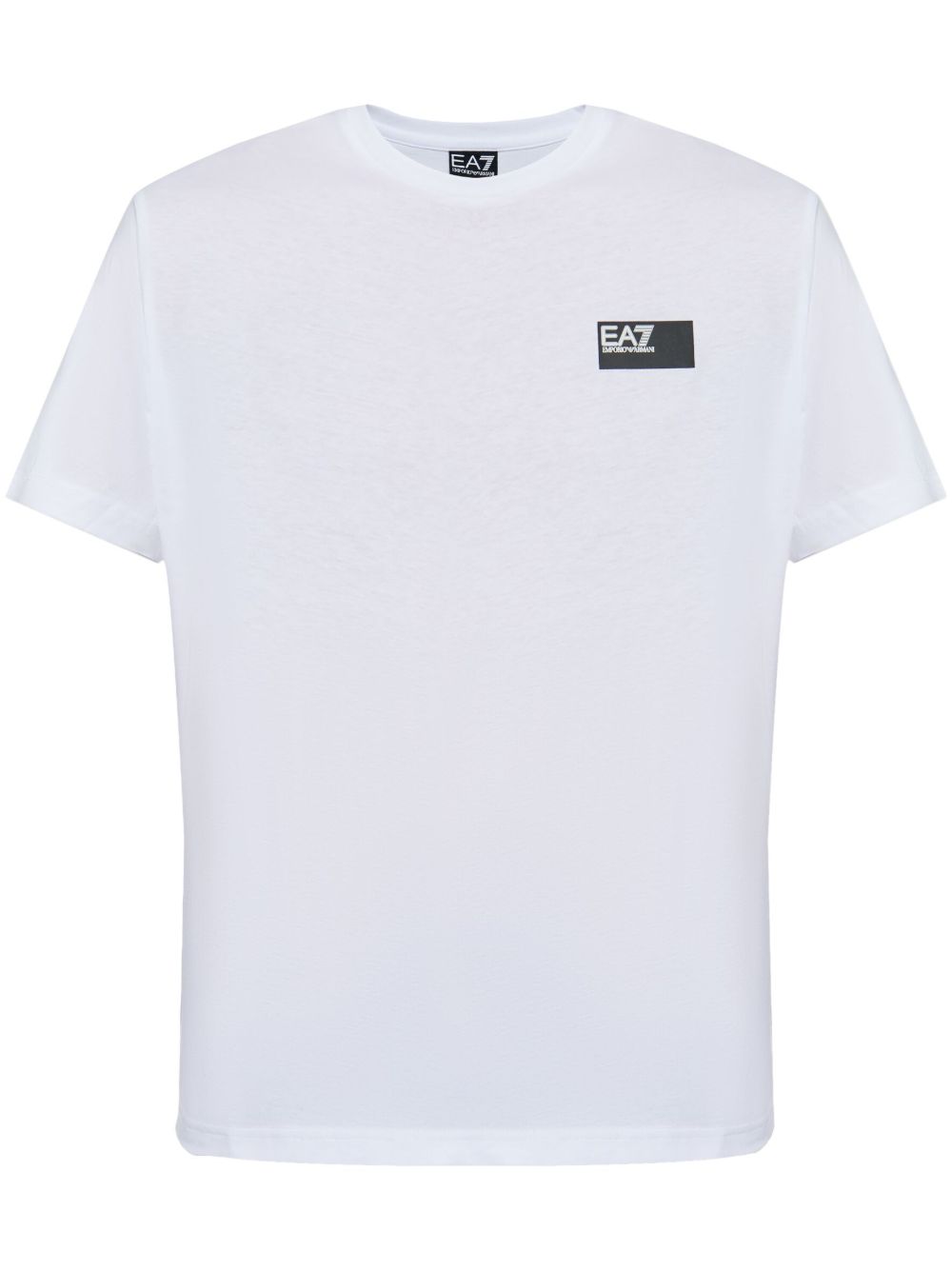 Ea7 Emporio Armani logo印花T恤 - 白色