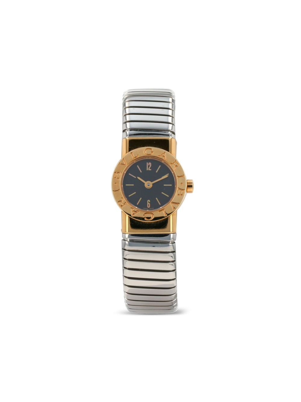 Bvlgari Pre-Owned Tubogas 19毫米腕表（2000年典藏款） - 黑色