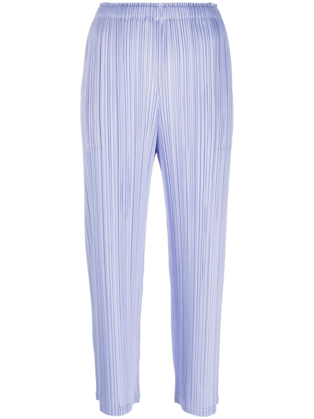 Pleats Please Issey Miyake 褶饰锥形裤 - 紫色