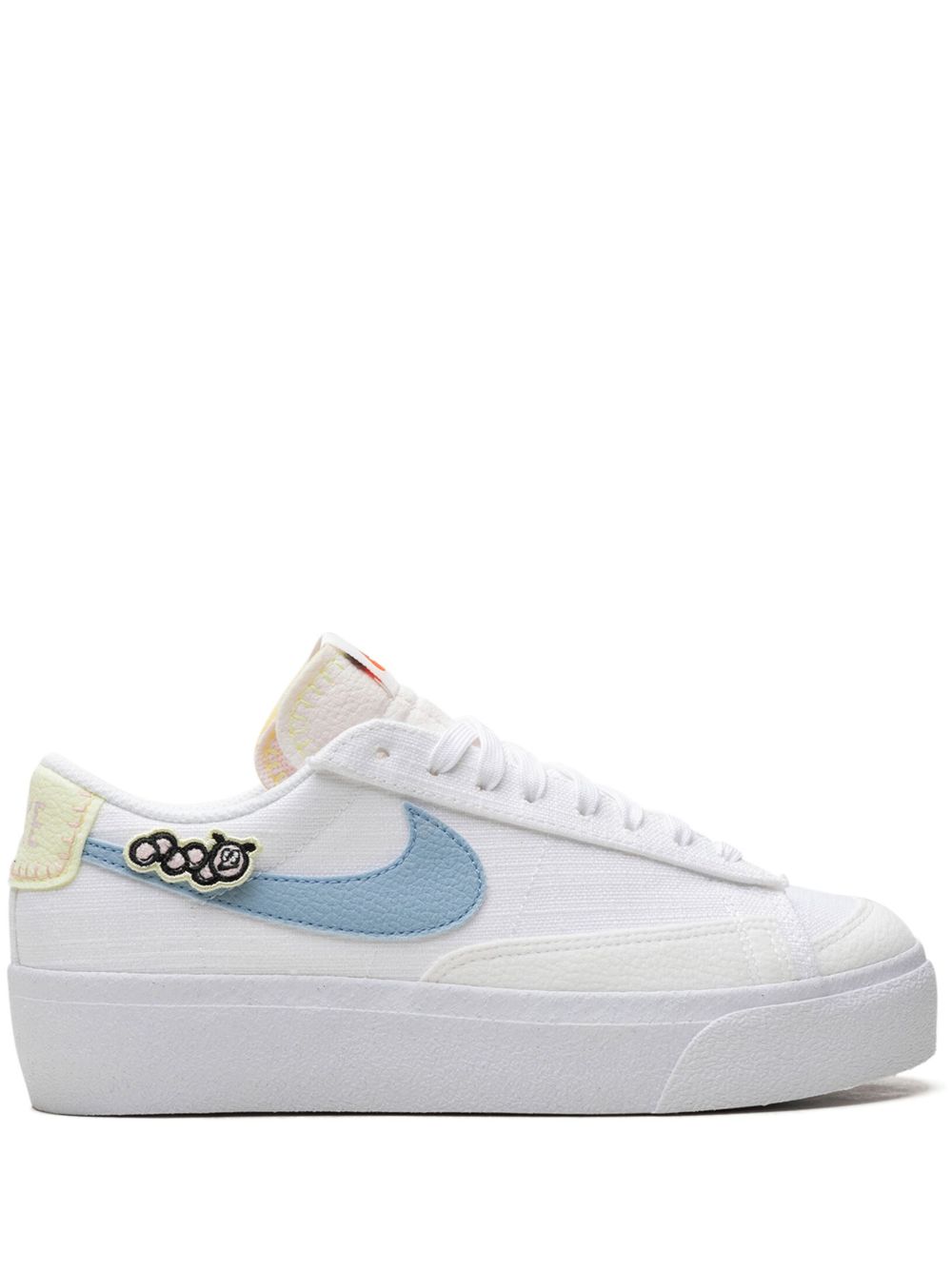 Nike Blazer 低帮厚底板鞋 - 白色