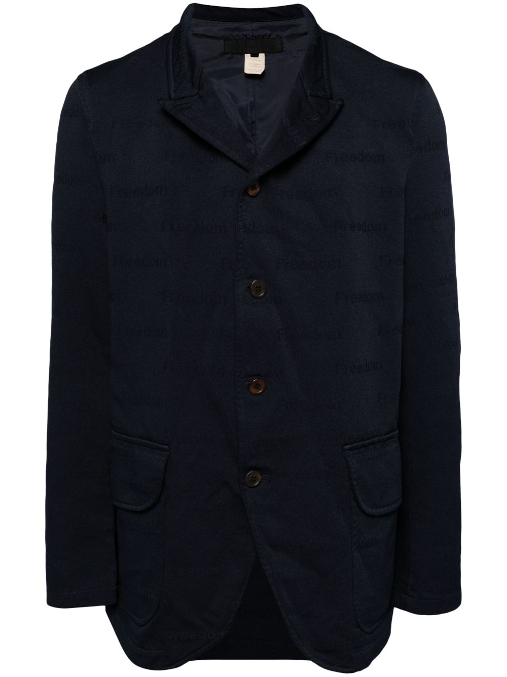 Comme Des Garçons Shirt Strong will 印花夹克 - 蓝色