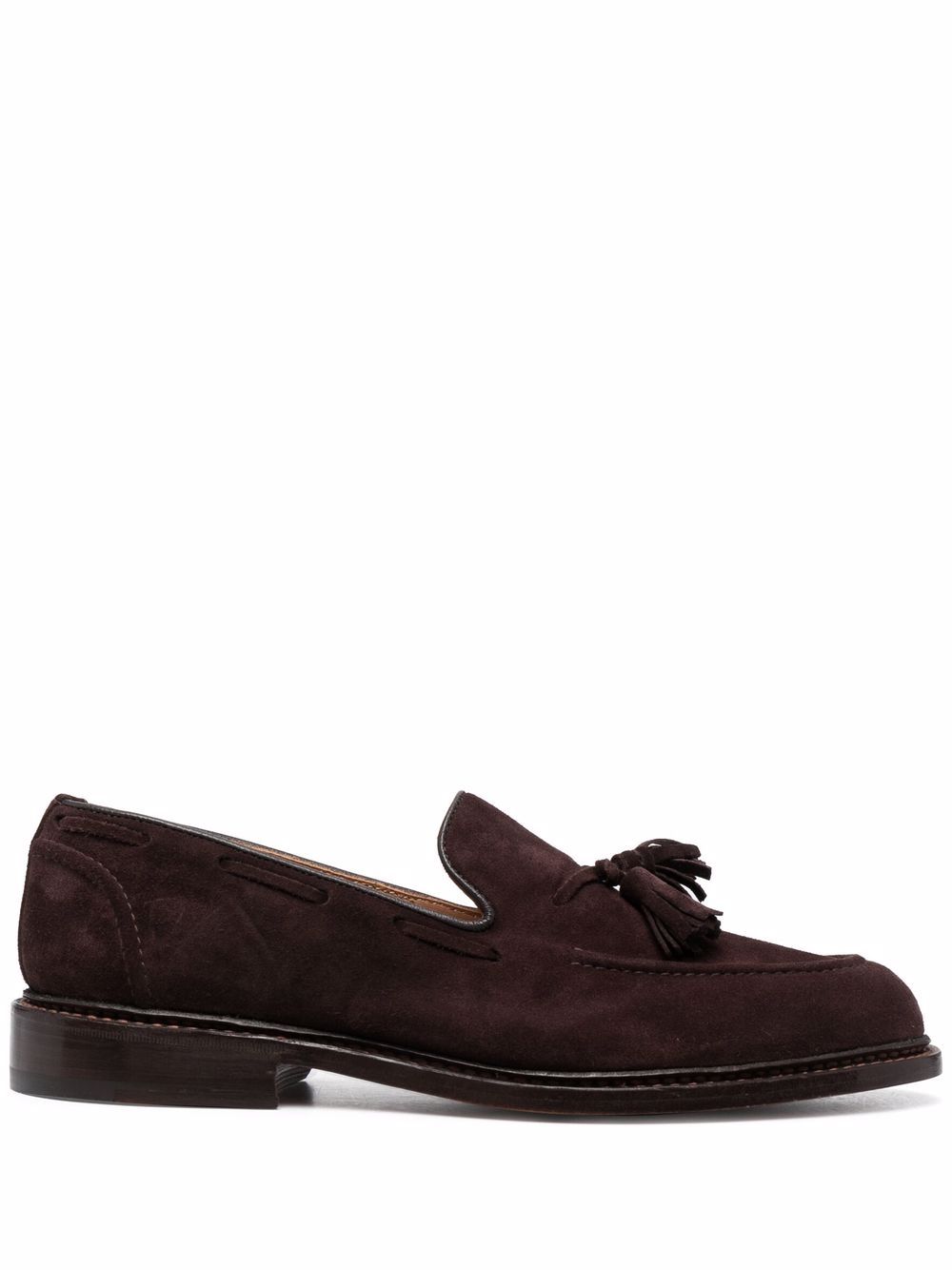 Tricker's 流苏细节乐福鞋 - 褐色
