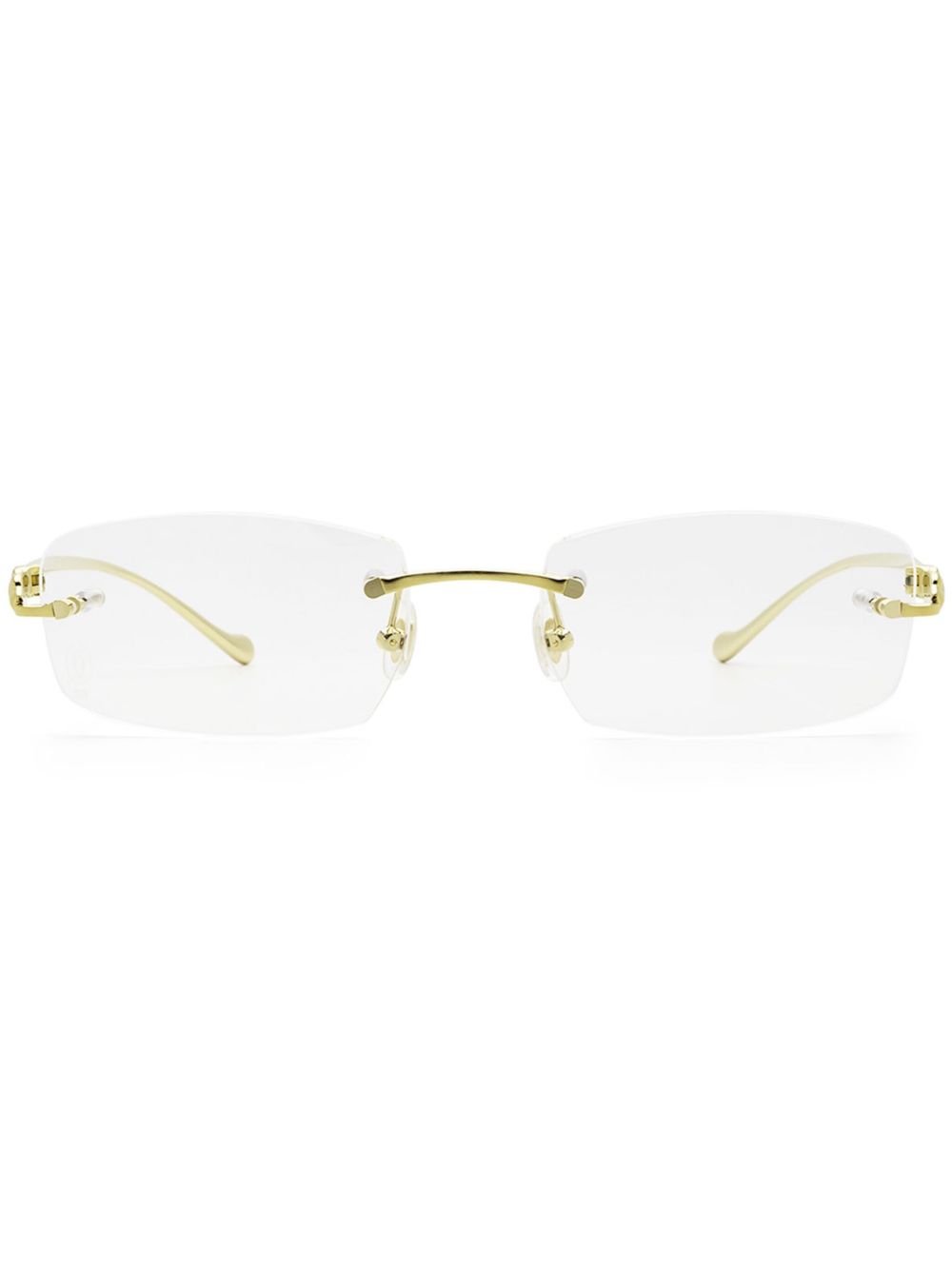 Cartier Eyewear 卡地亚眼镜系列 长方形框眼镜 - 金色