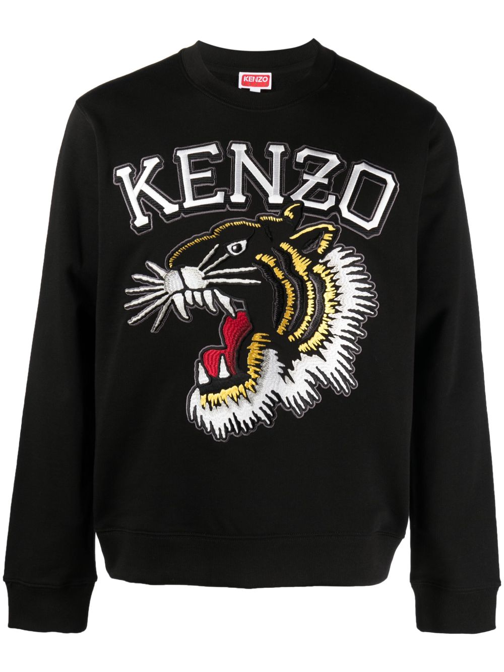 Kenzo Varsity Tiger 棉卫衣 - 黑色