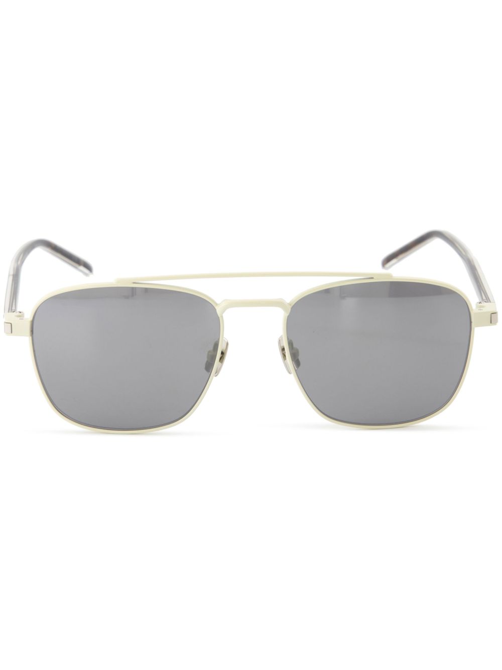Saint Laurent 飞行员镜框太阳眼镜 - 金色