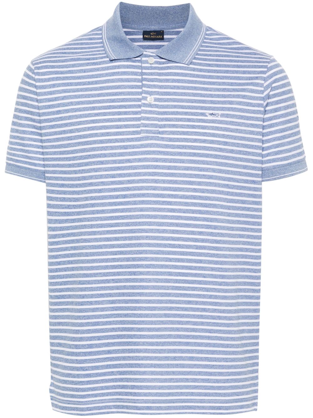 Paul & Shark logo贴花polo衫 - 蓝色