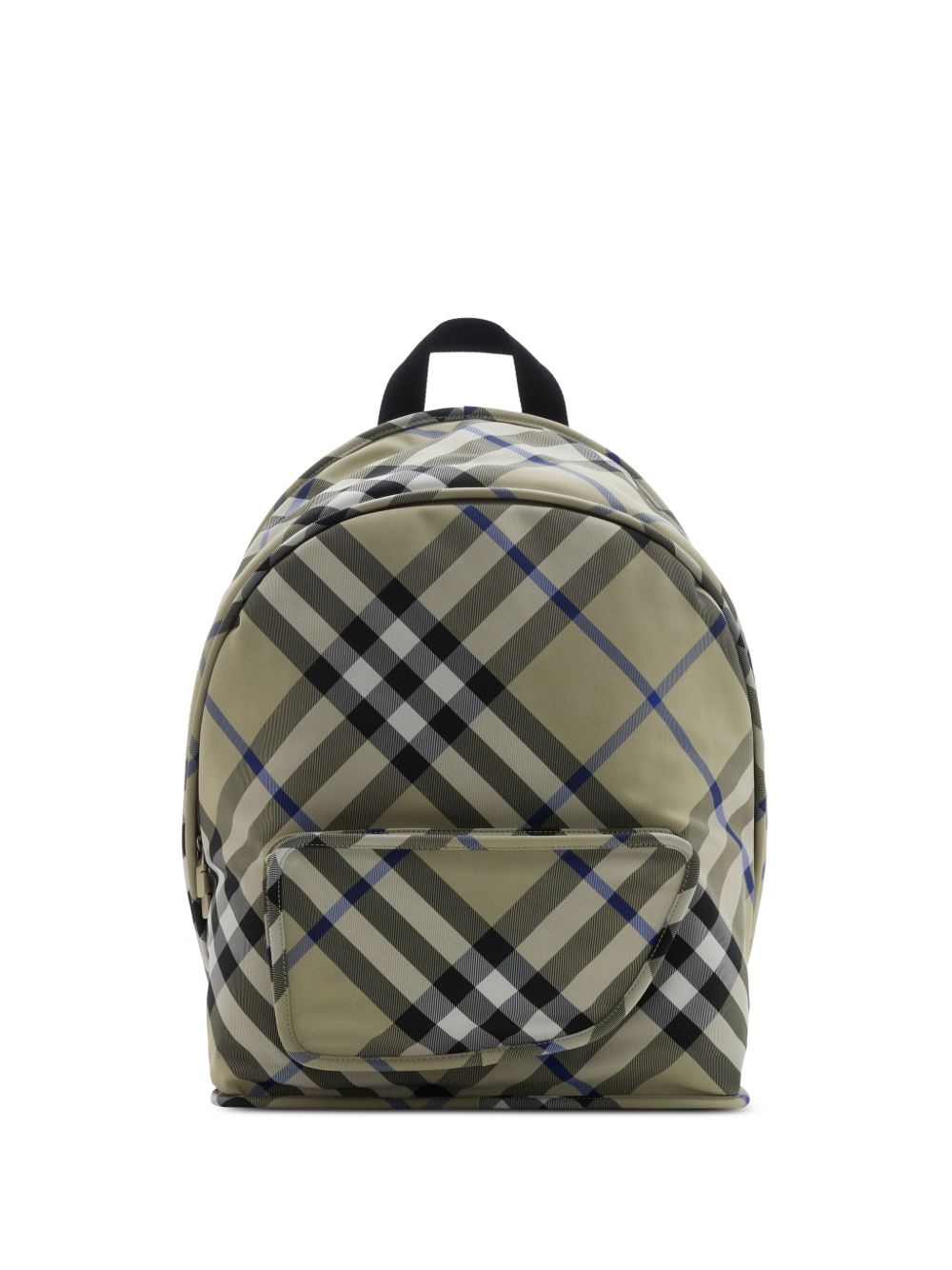 Burberry 格纹双肩包 - 绿色