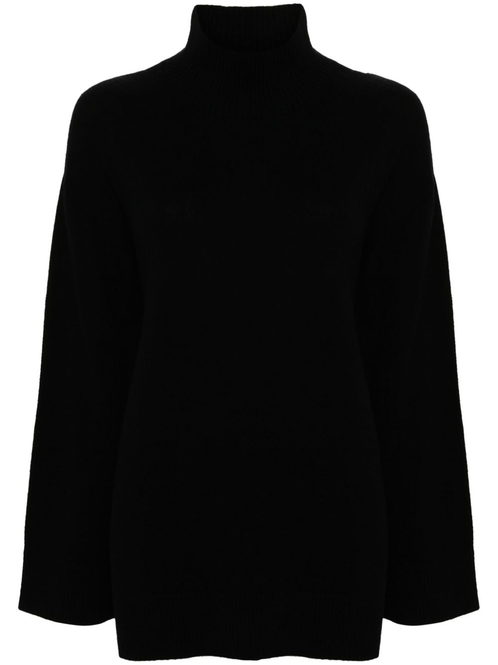 Elisabetta Franchi logo嵌花毛衣 - 黑色