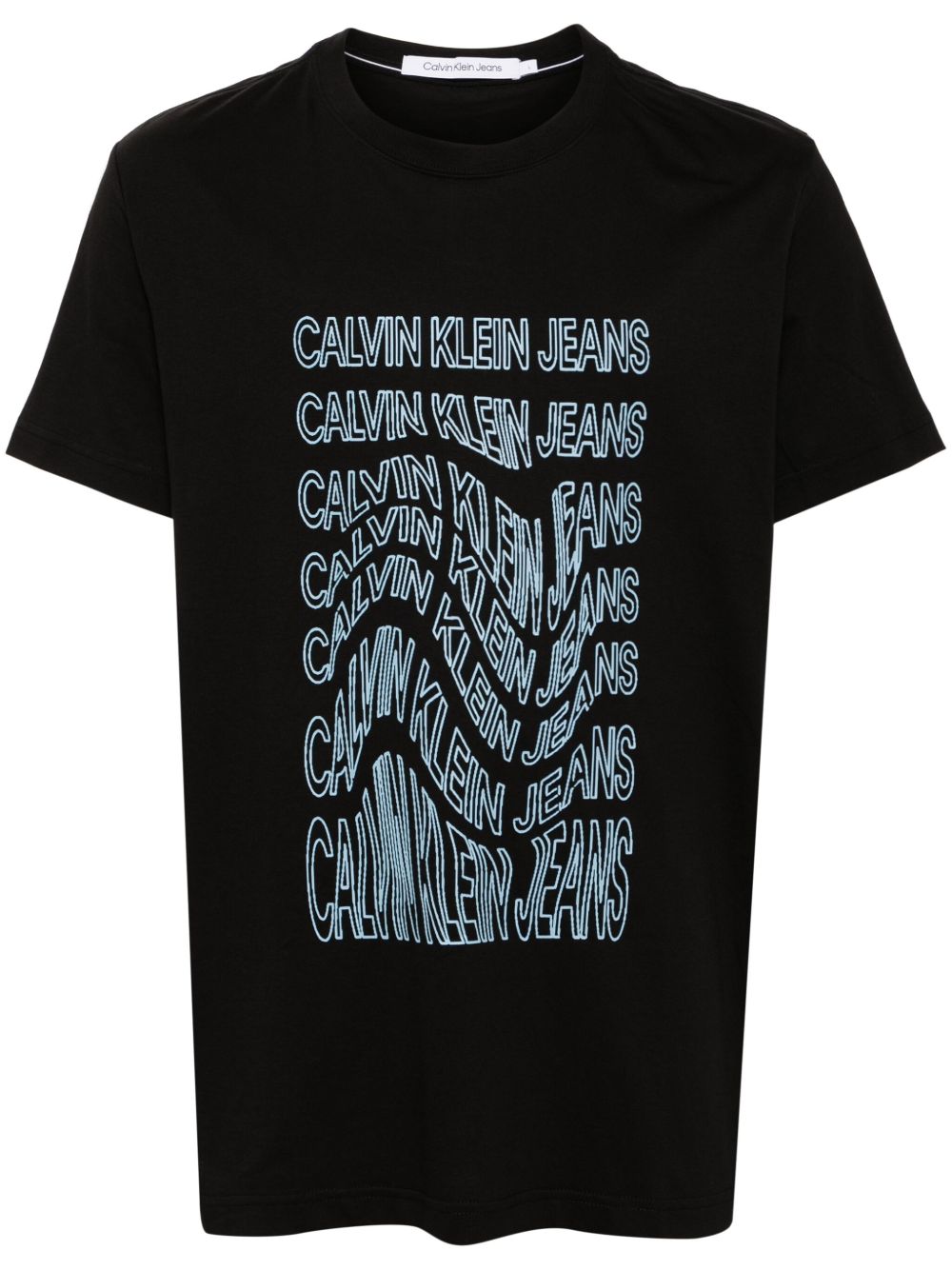 Calvin Klein logo印花T恤 - 黑色