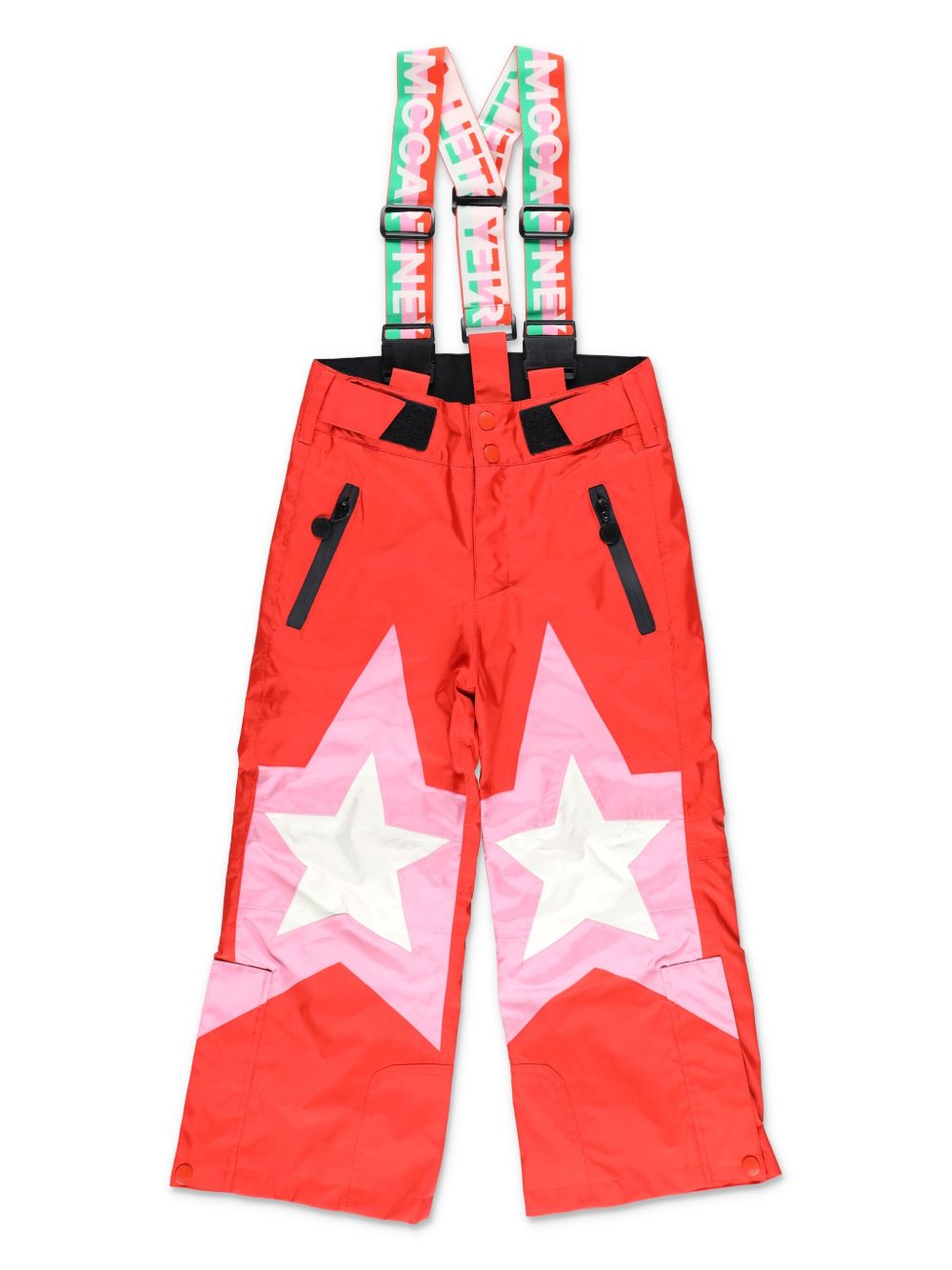 Stella McCartney Kids 星星印花滑雪长裤 - 红色