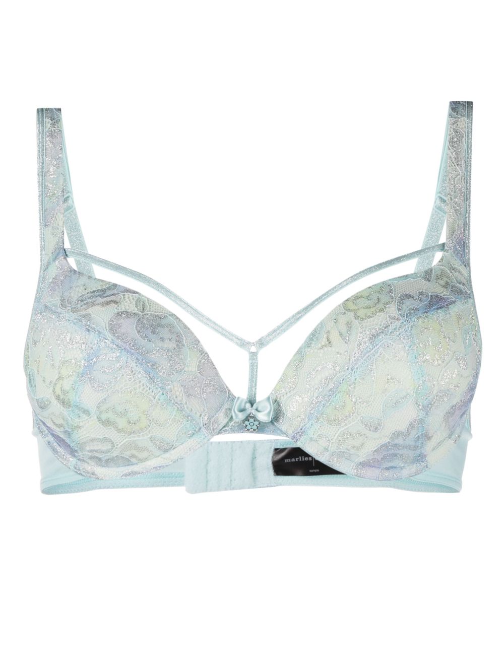Marlies Dekkers Mariposa 花卉蕾丝上托式文胸 - 蓝色