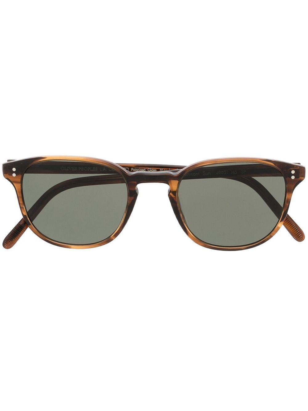 Oliver Peoples Fairmont Sun 圆框太阳眼镜 - 褐色