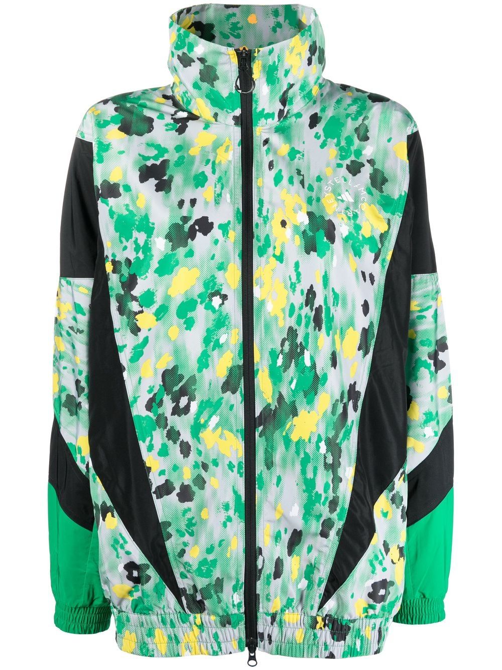 adidas by Stella McCartney 斯特拉·麦卡特尼 环保再生印花编织运动上衣 - 绿色