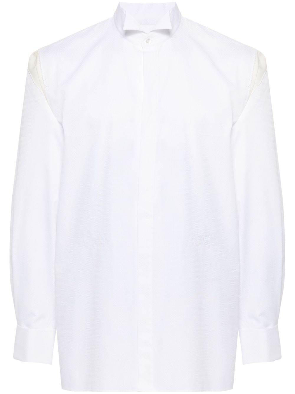MM6 Maison Margiela 无收边效果衬衫 - 白色