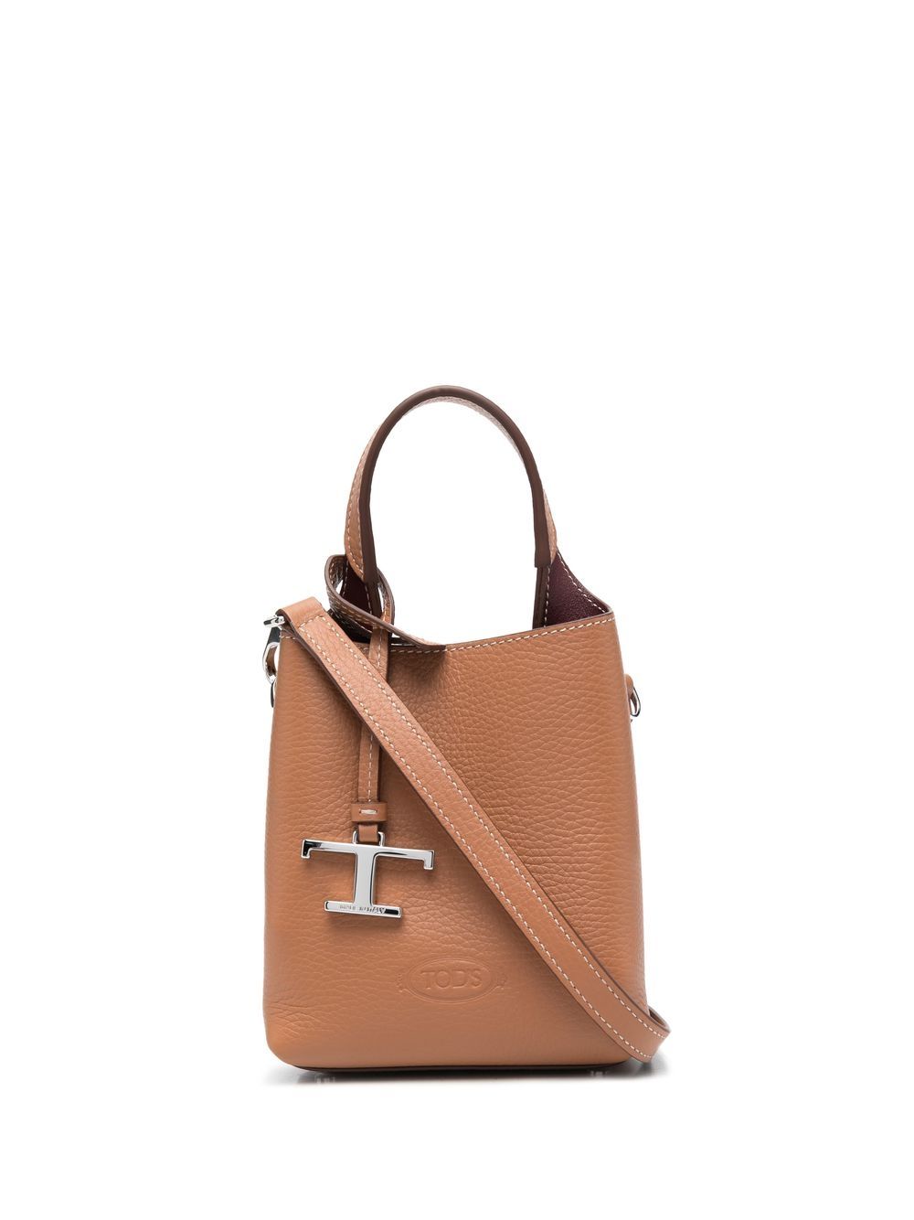 Tod's logo标牌手提包 - 褐色