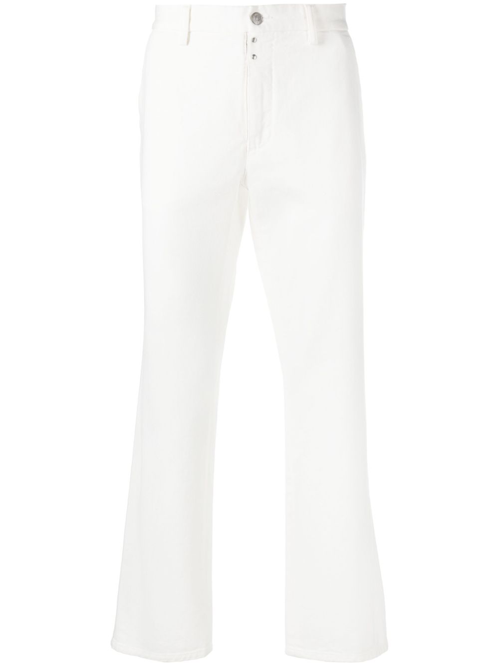 MM6 Maison Margiela 直筒棉牛仔裤 - 白色