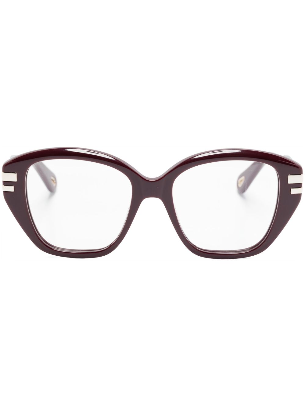 Chloé Eyewear 方框眼镜 - 红色