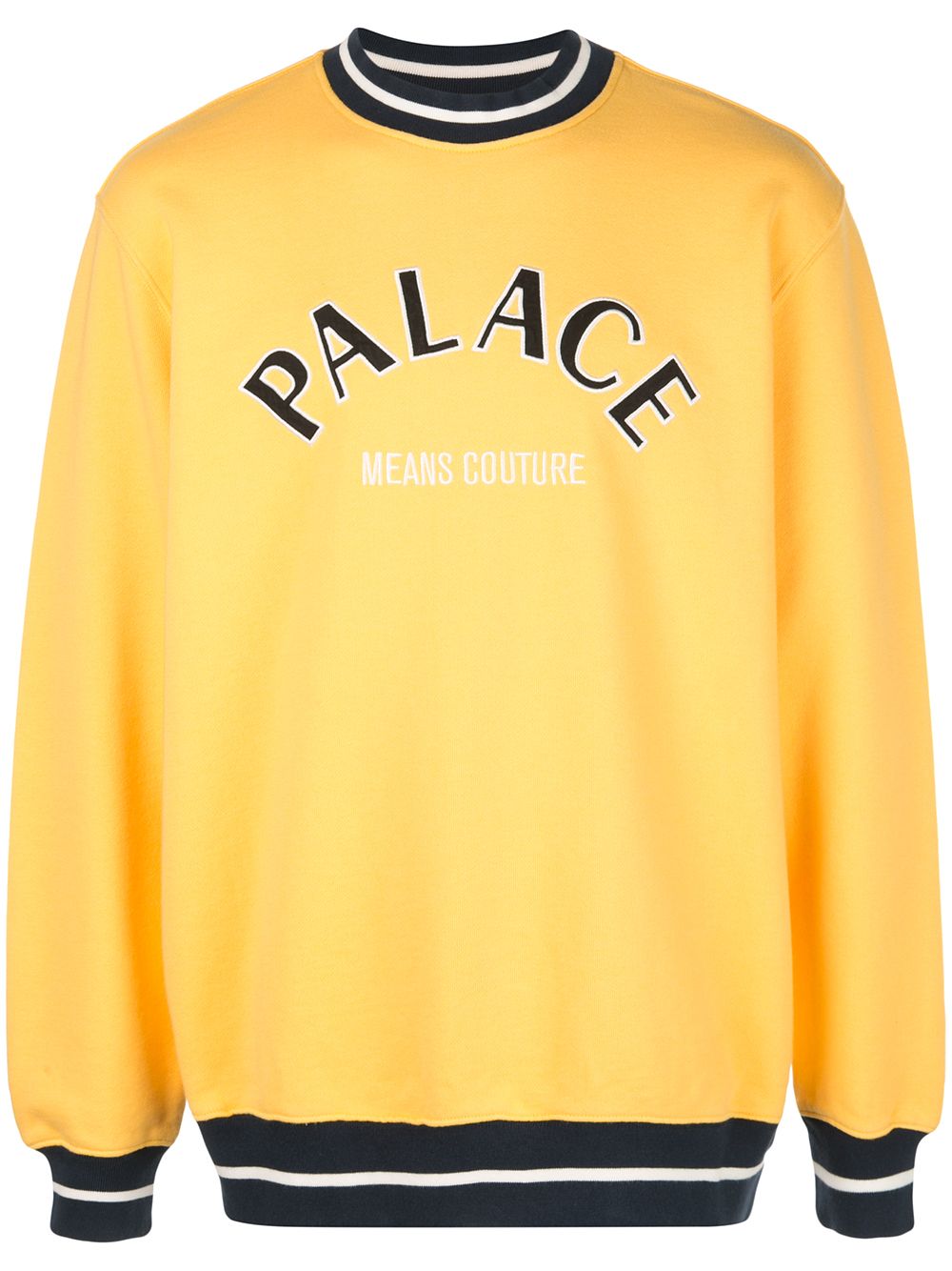 Palace logo刺绣套头衫 - 黄色