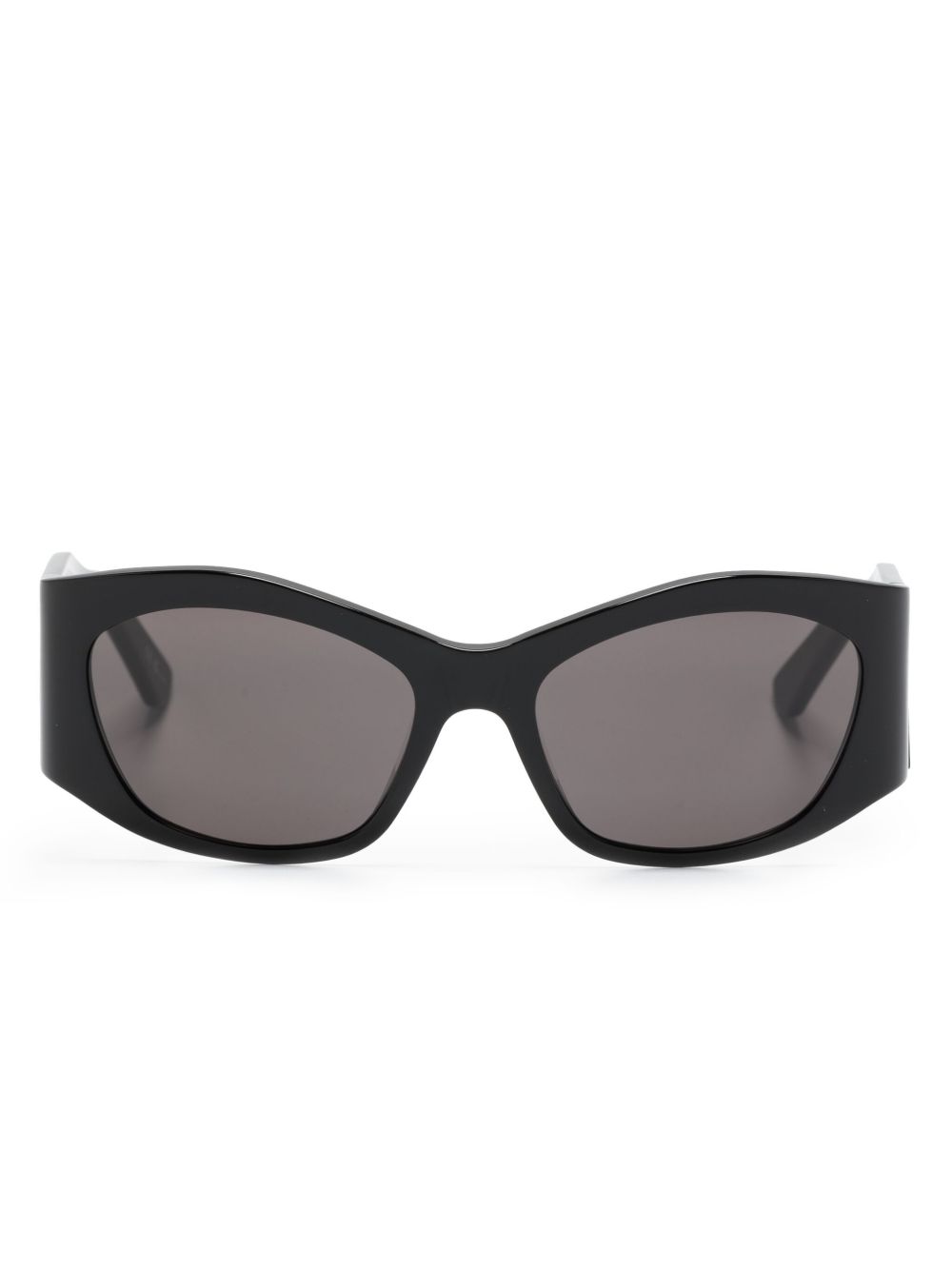 Balenciaga Eyewear 长方形框太阳眼镜 - 黑色