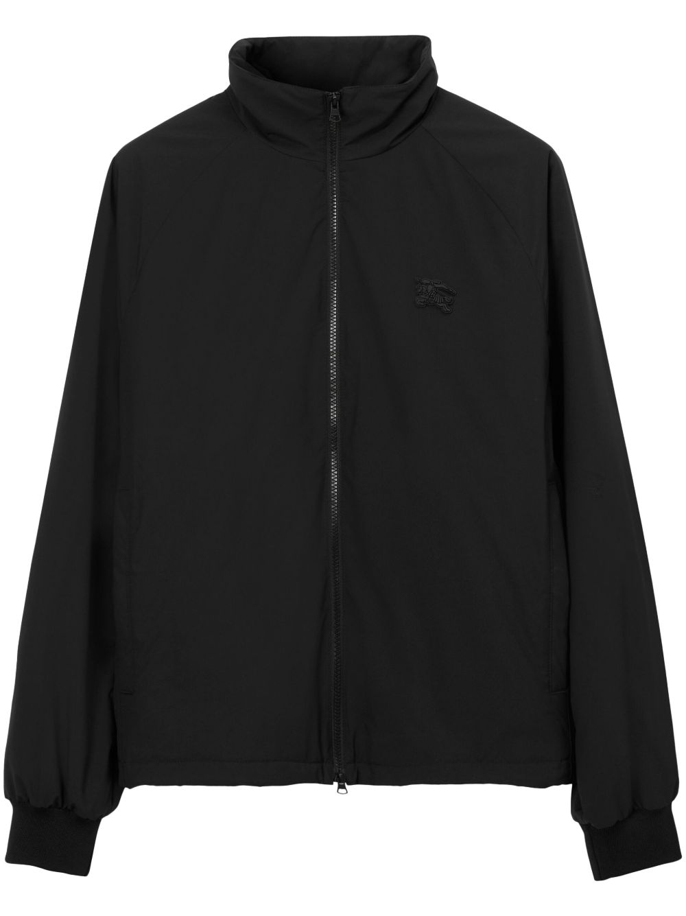 Burberry EKD logo拉链夹克 - 黑色