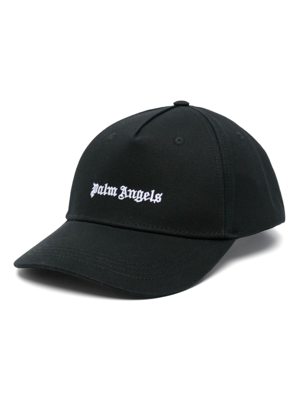 Palm Angels logo刺绣棒球帽 - 黑色