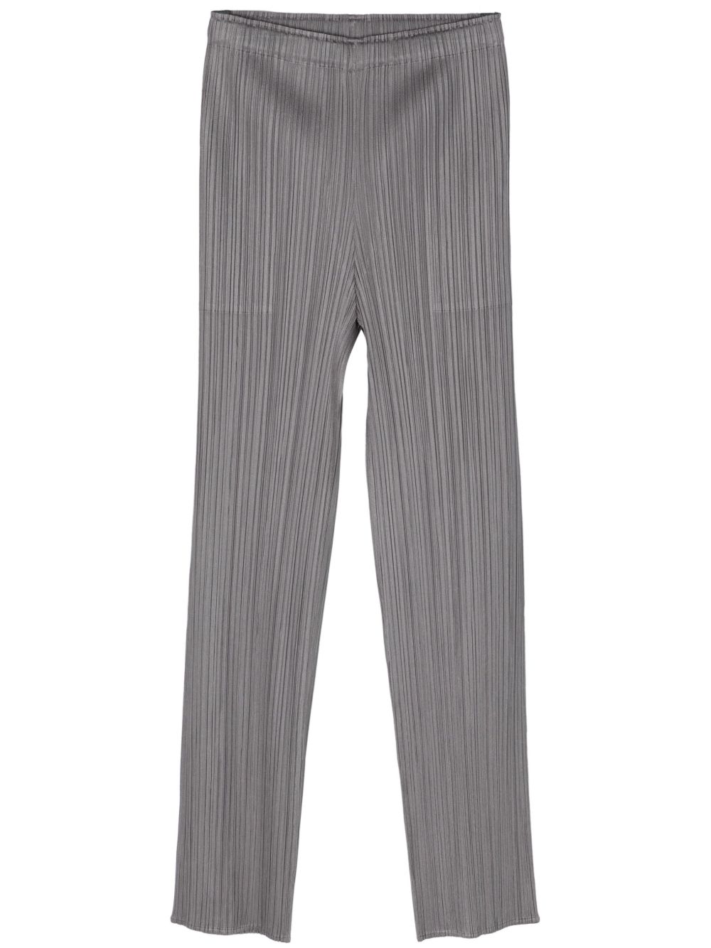 Pleats Please Issey Miyake 褶饰锥形裤 - 灰色