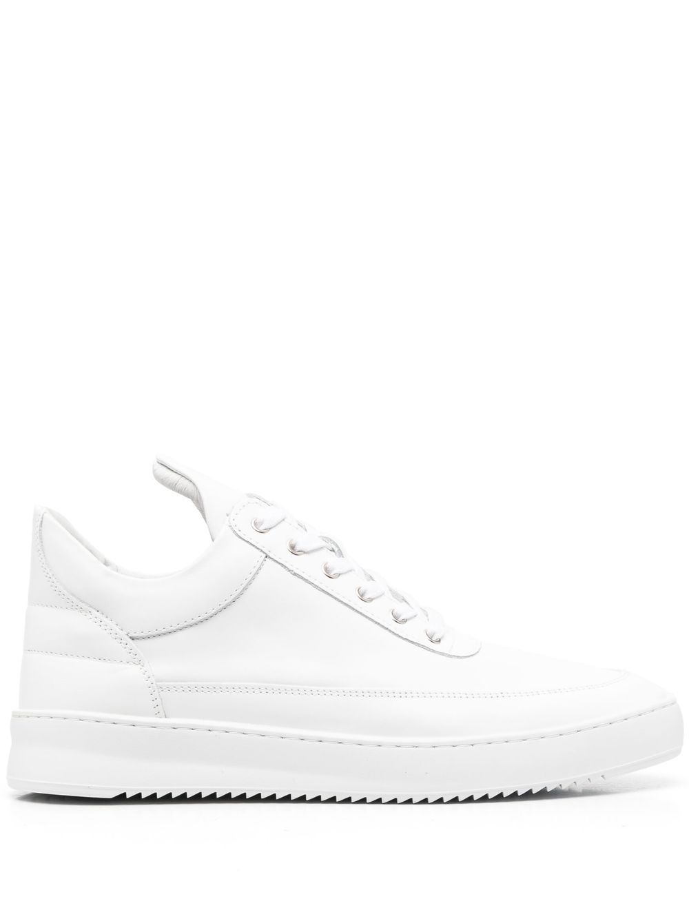 Filling Pieces logo压纹运动鞋 - 白色