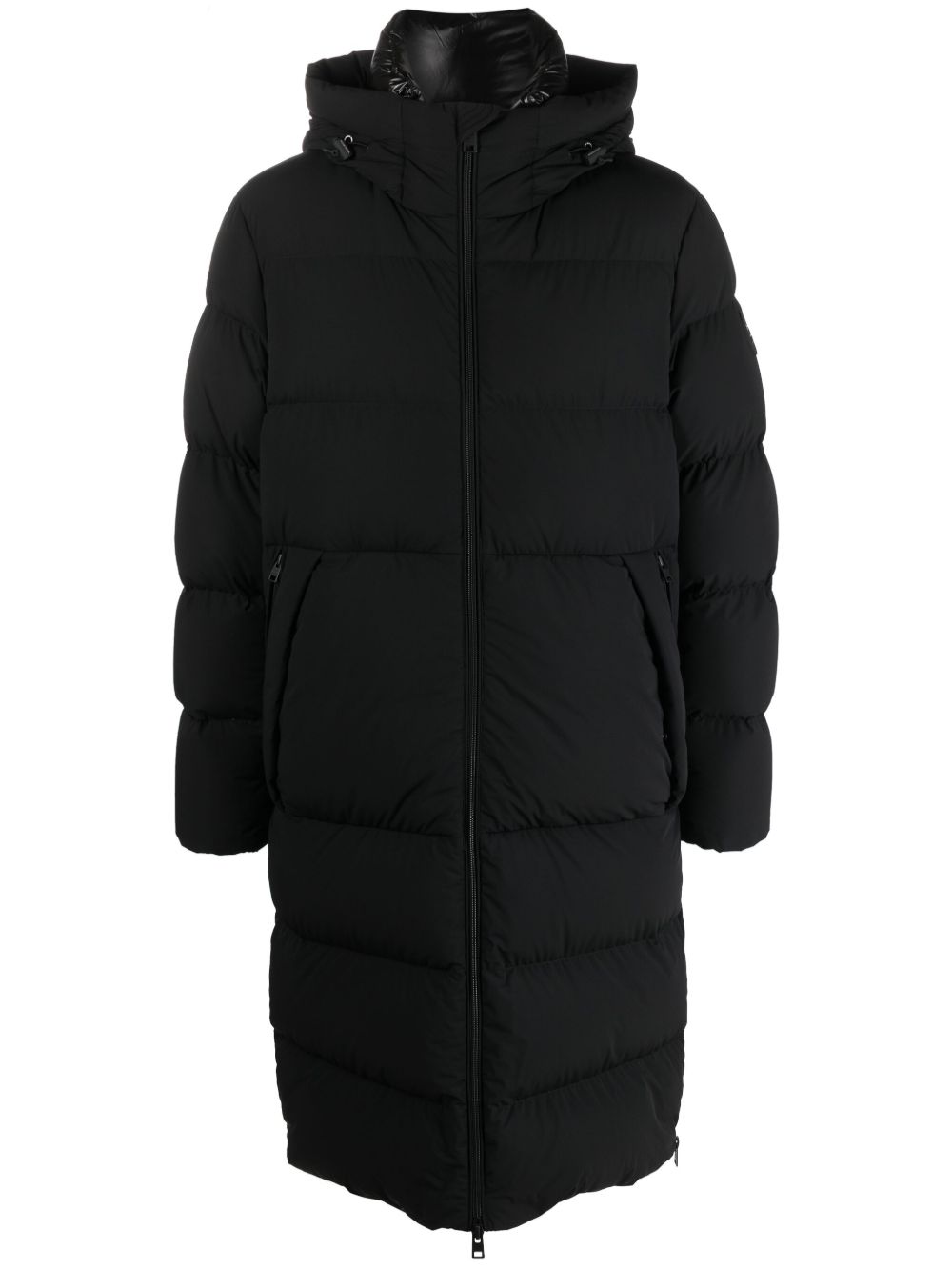Woolrich Sierra Supreme 连帽绗缝派克大衣 - 黑色