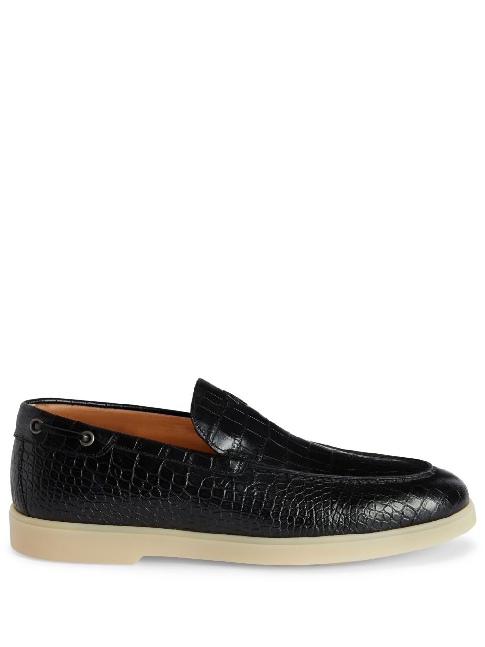 Giuseppe Zanotti The Maui 皮质乐福鞋 - 黑色