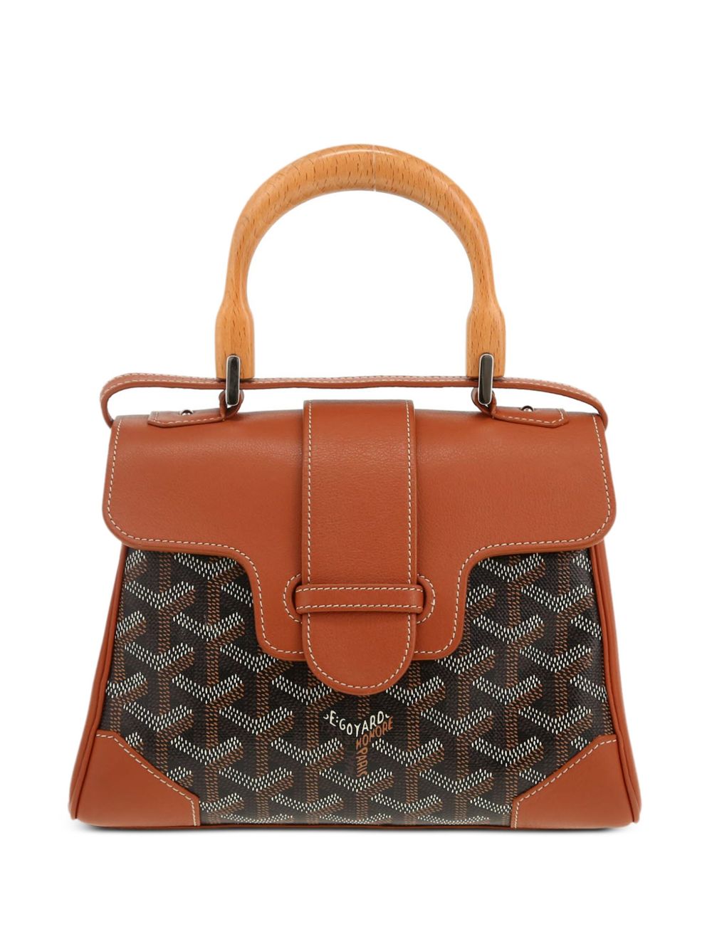 Goyard Pre-Owned Saigon 迷你两用手提包（典藏款） - 褐色