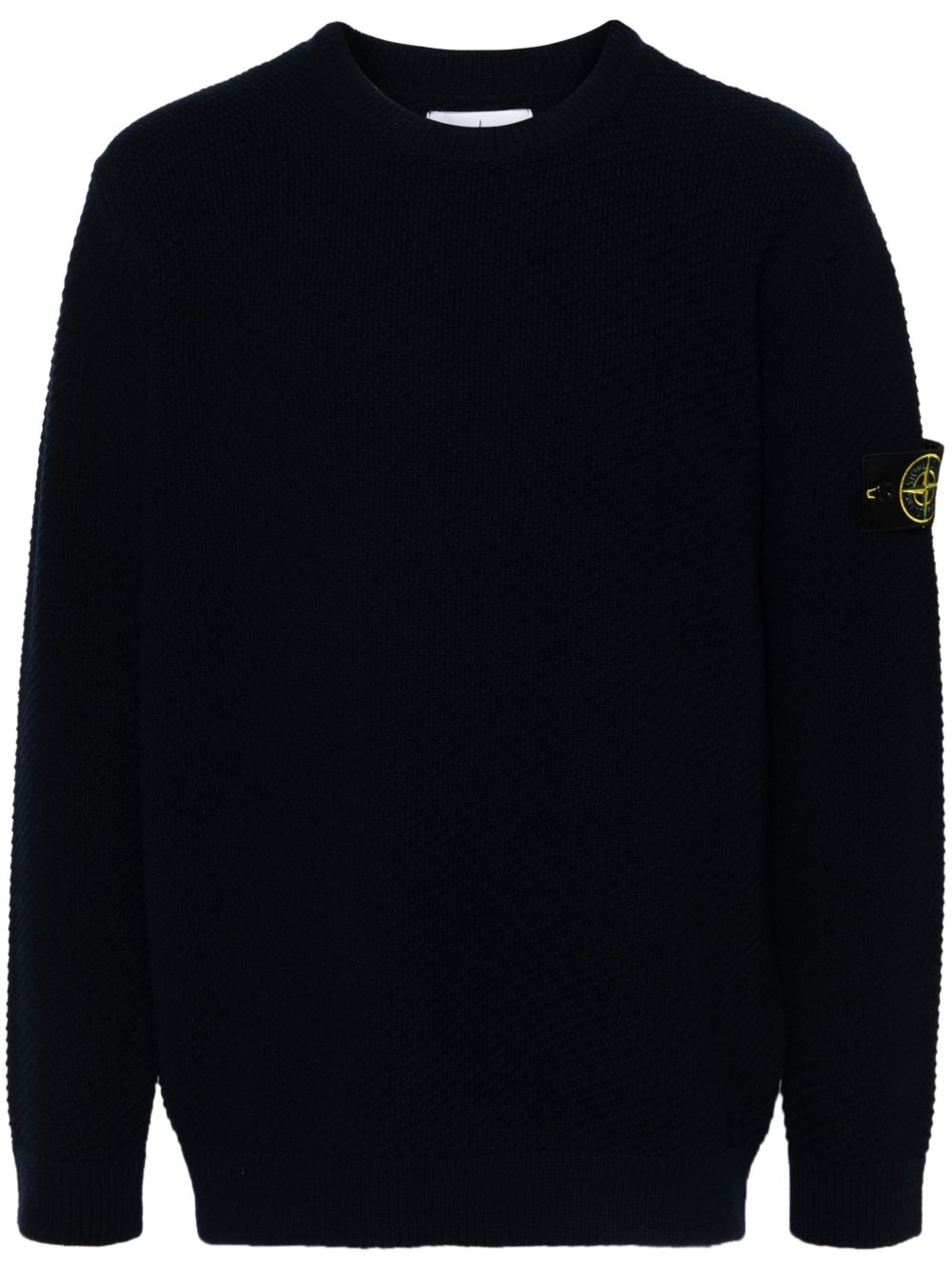 Stone Island 罗盘徽章羊毛毛衣 - 蓝色