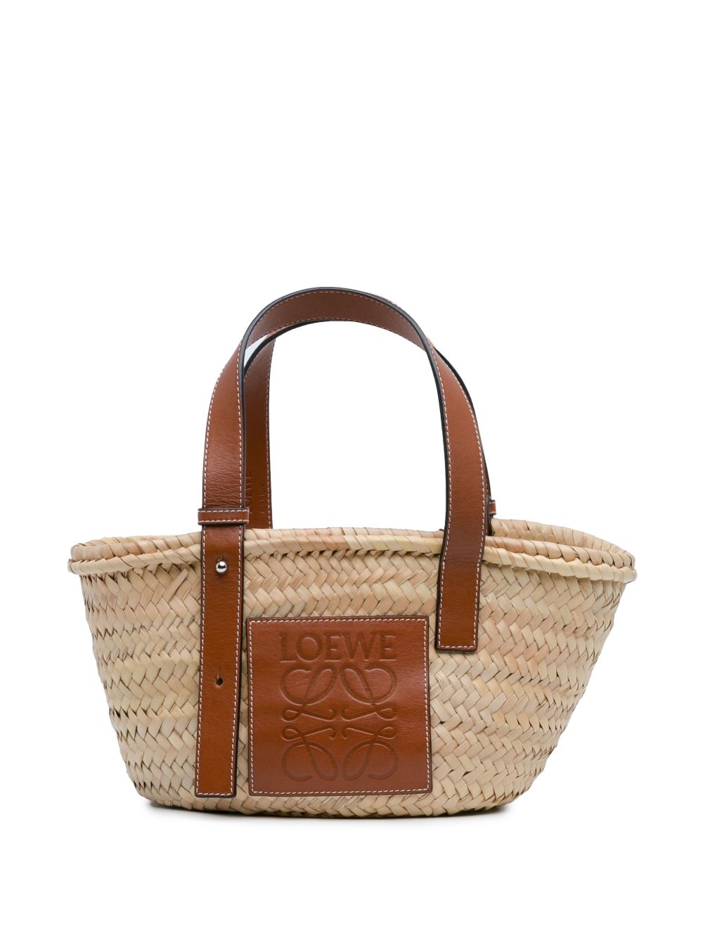 Loewe Pre-Owned Small Raffia Basket 托特包（2010-2023年典藏款） - 褐色